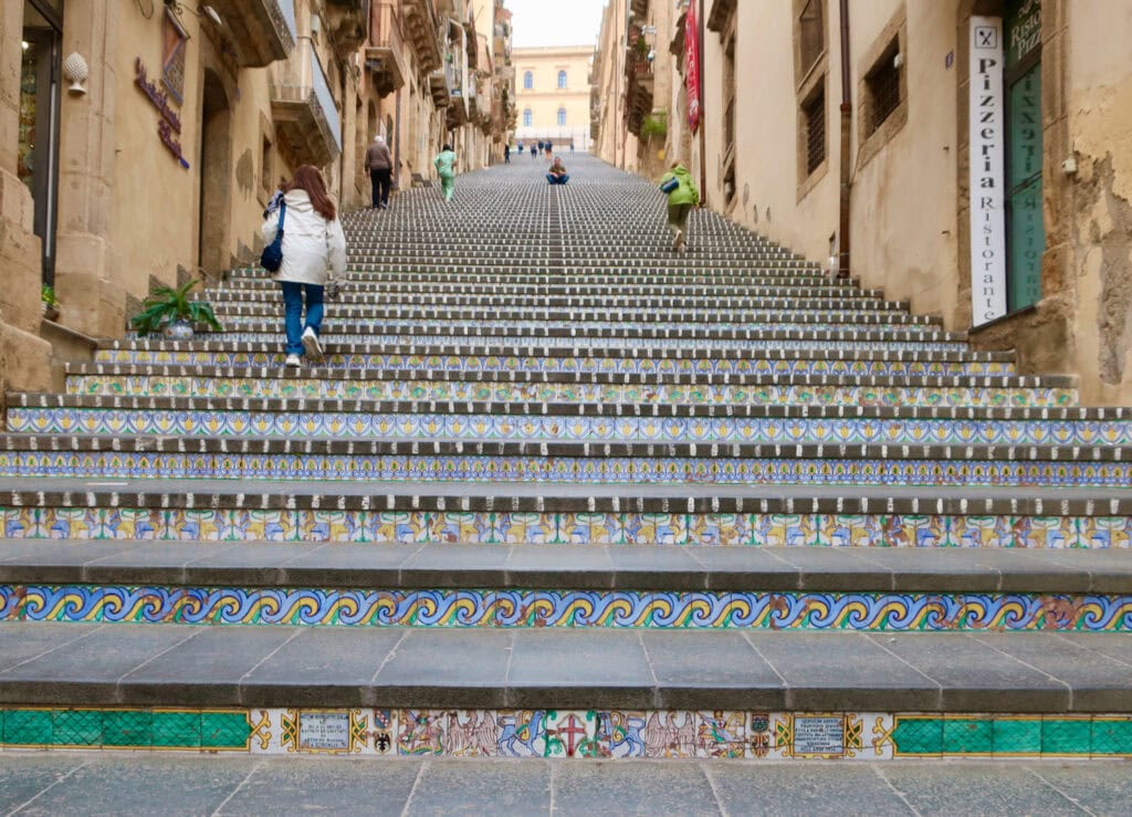 Staircase of Santa Maria Del Monte in Caltagirone Sicily