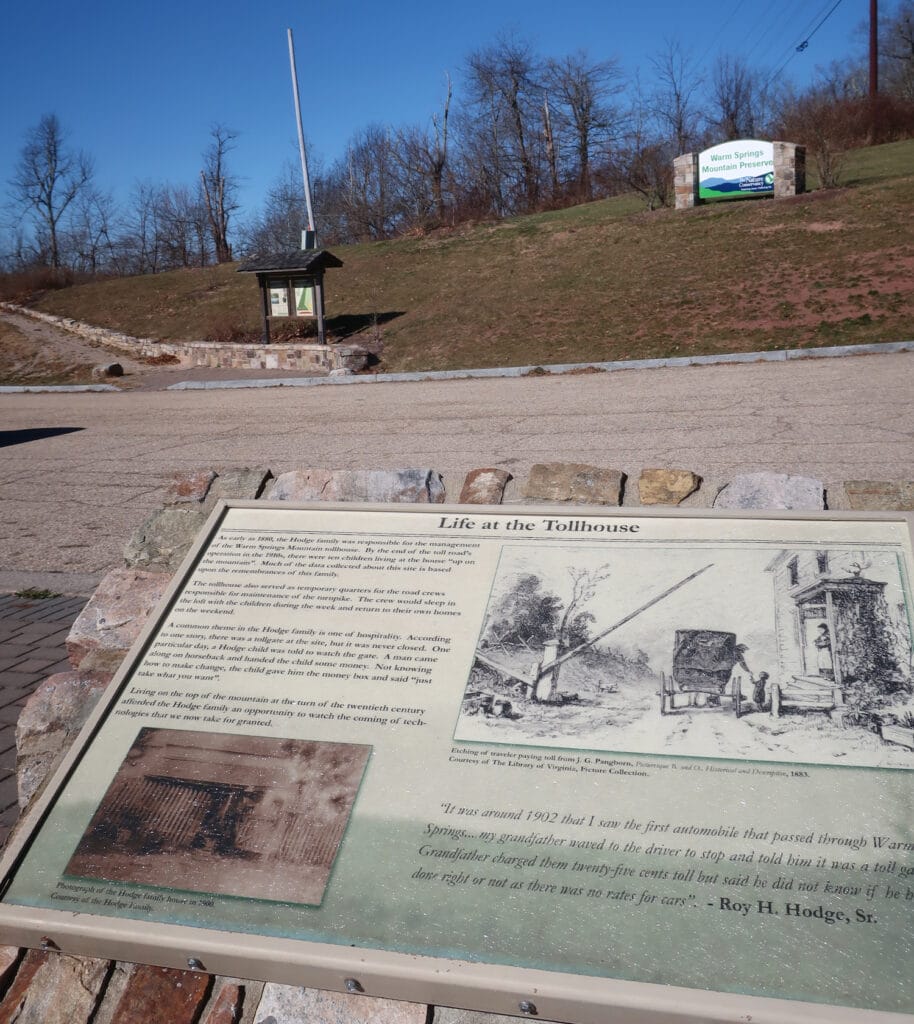Old Toll Road gate Warm Springs Mountain VA