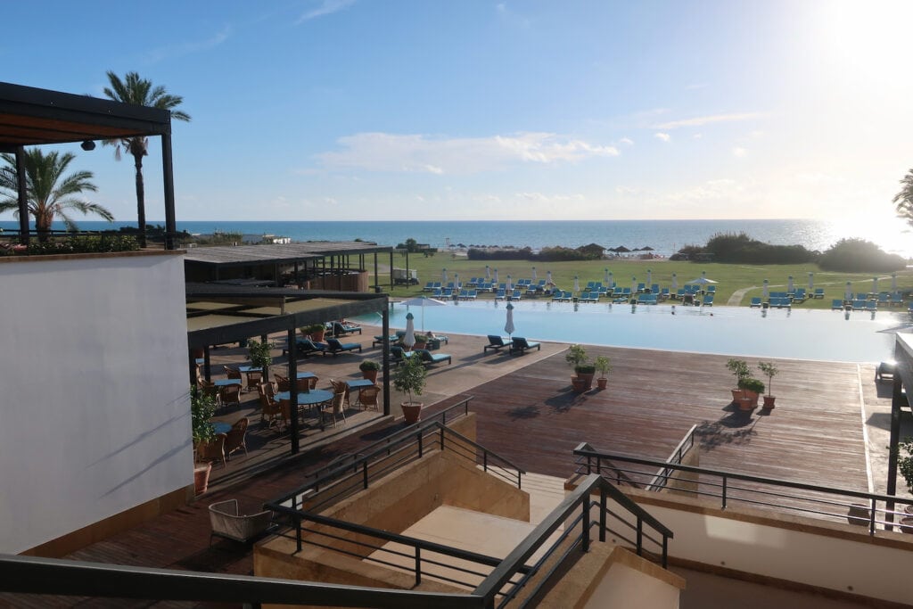 Rocco Forte Verdura Resort pool to sea view