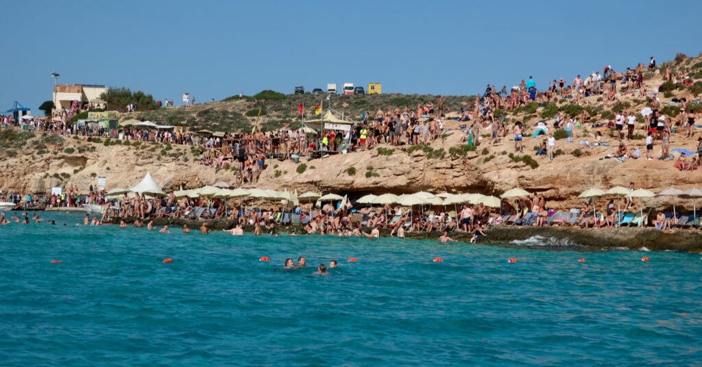 Crowded Blue Lagoon, Malta