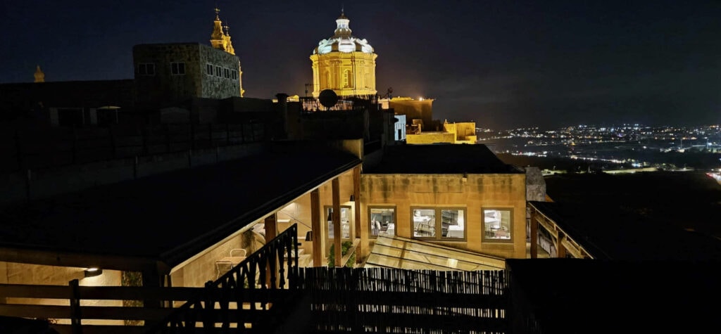 Xara Palace rooftop view Mdina Malta