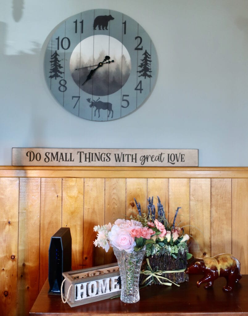 Living room Vignette at Inn at Oxbow Acres Milan NH
