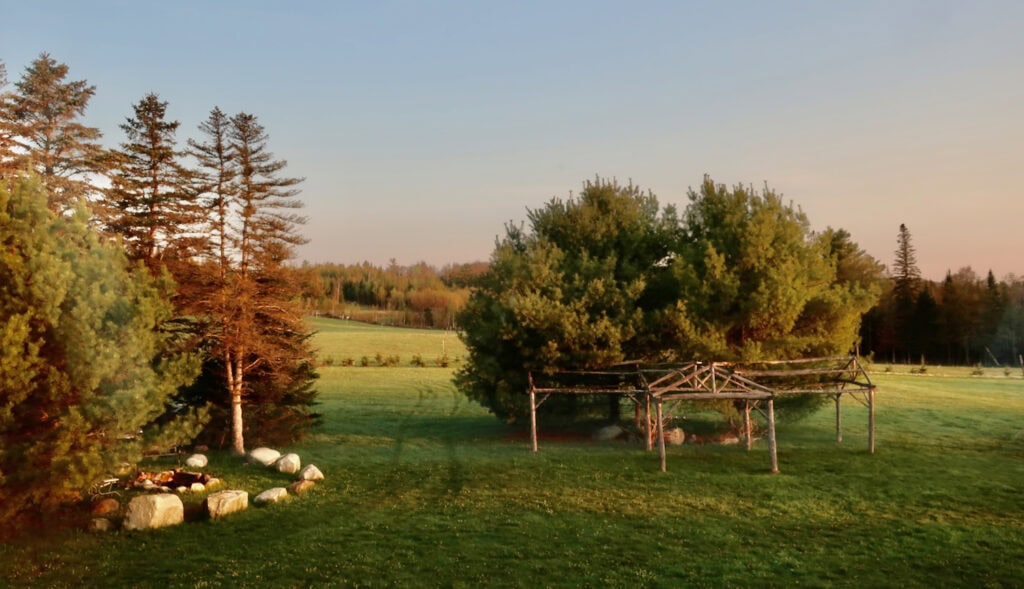 Morning scene at Inn at Oxbow Acres Milan NH