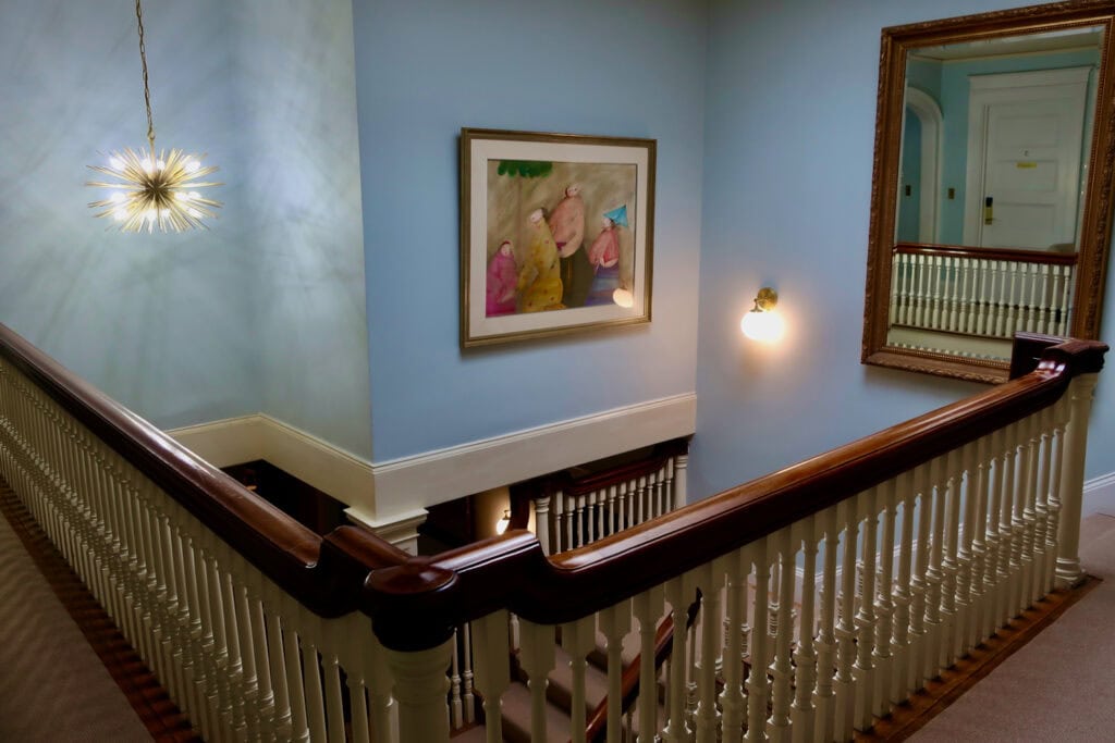 Second floor balcony of Gateways Inn Lenox MA