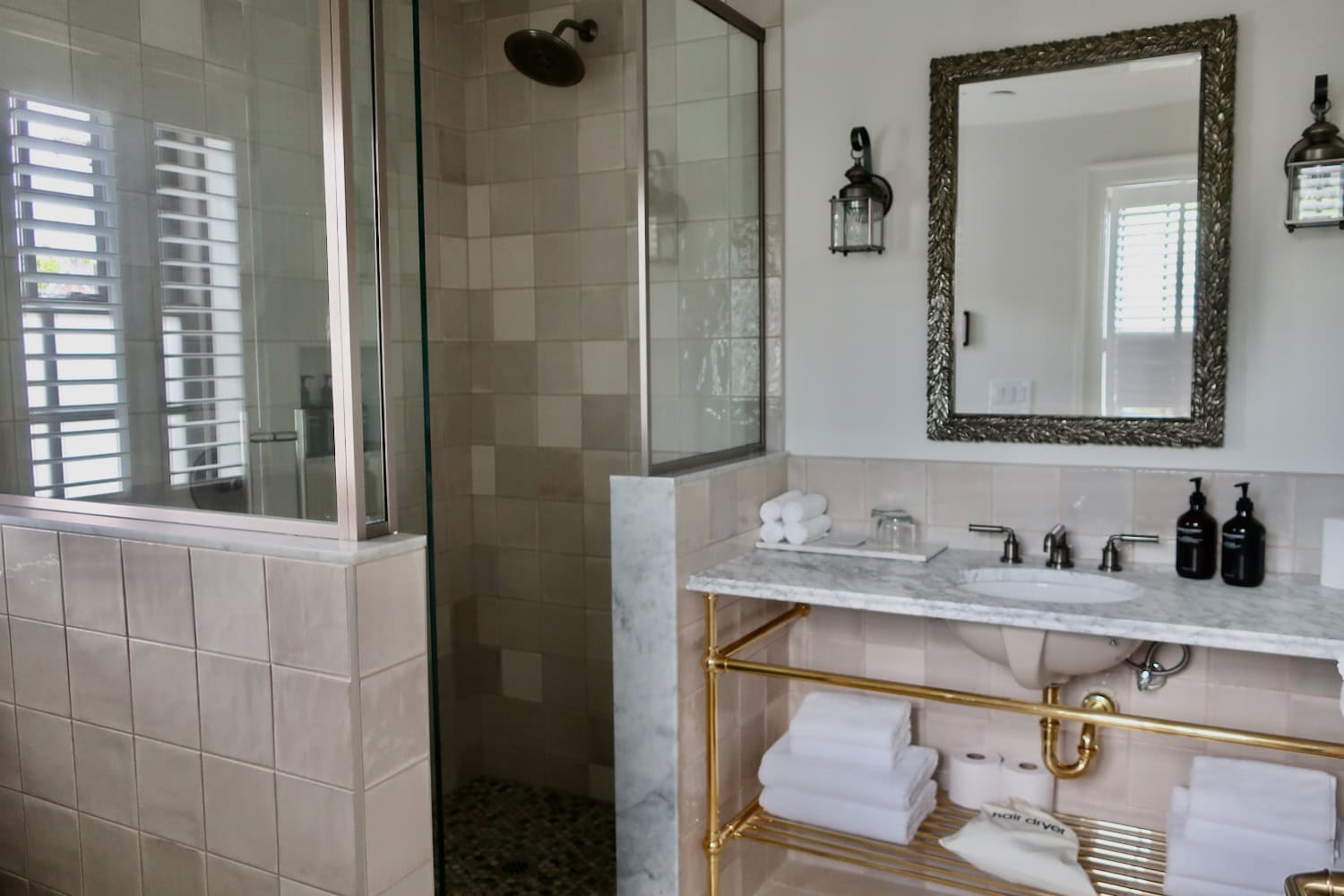 Bathroom at The Francis Hotel and Suites Kennett Square PA