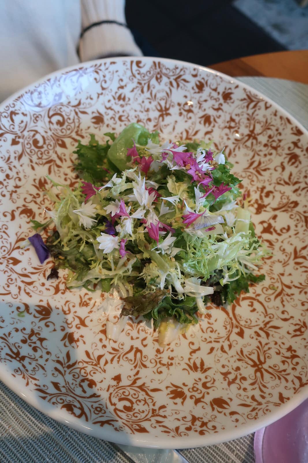 Salad course at 1906 Restaurant Longwood Gardens PA