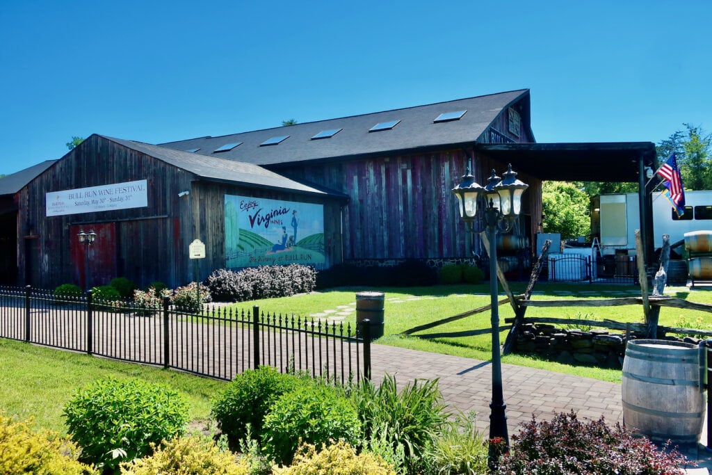 Winery At Bull Run near Manassas Battlefield VA