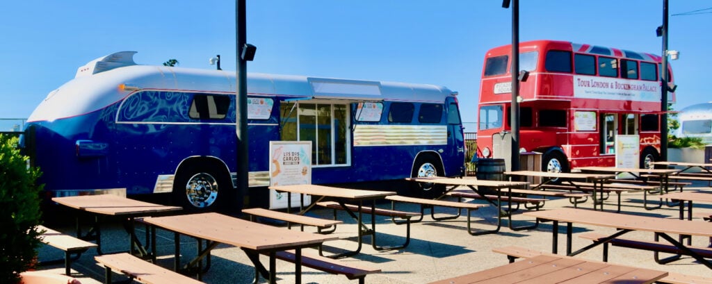 Food trucks on The Perch Watermark Hotel Tysons VA
