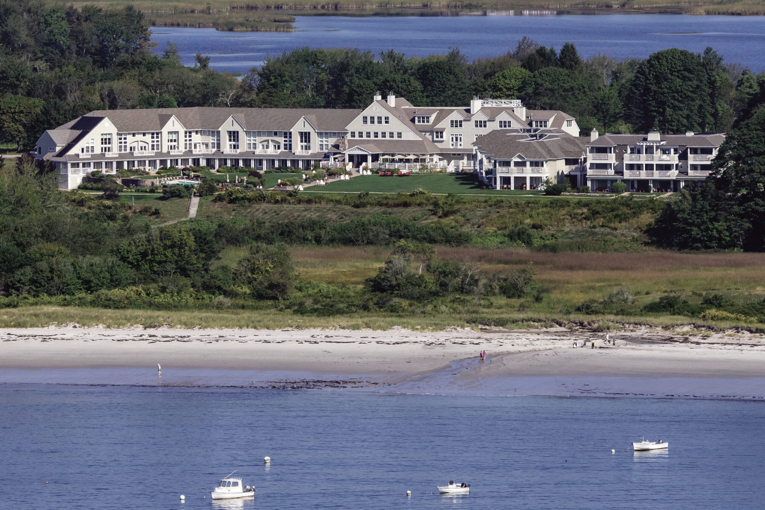 Inn by the Sea Cape Elizabeth arial view