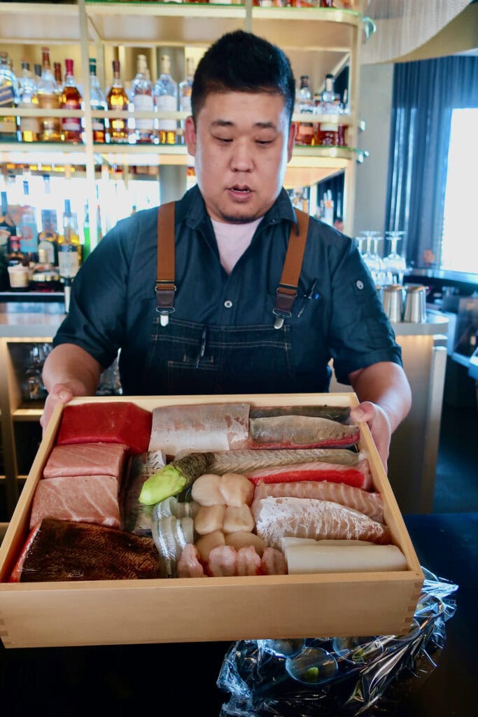 Omakase prep at The Watermark Hotel Tysons VA