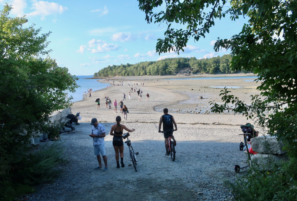 Bar Island Landbridge at low tide Bar Harbor ME