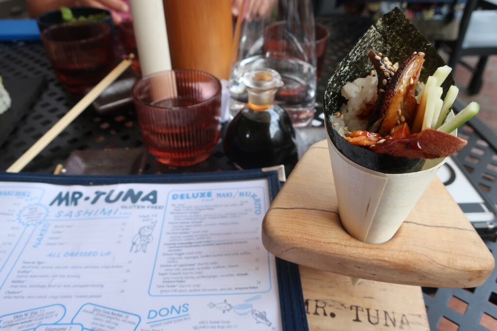 Mr. Tuna handroll, Portland ME
