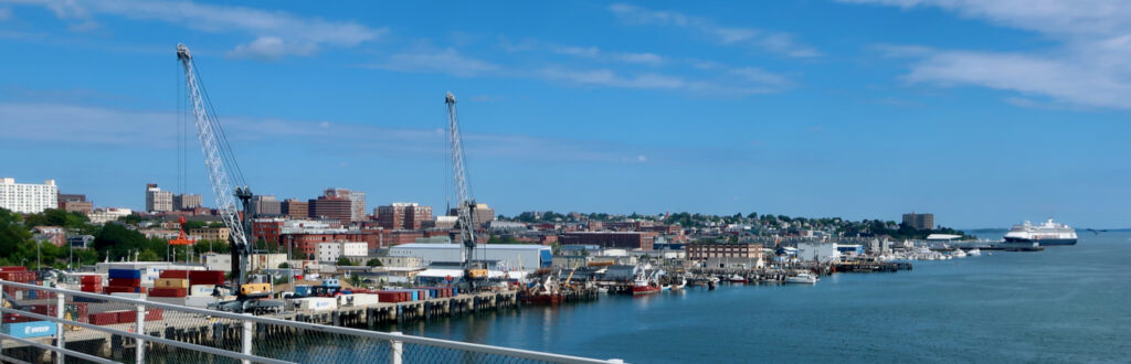 Portland ME city waterfront