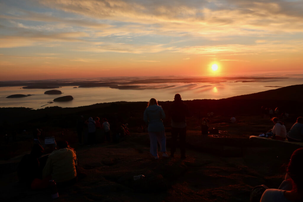 Sunrise Acadia National Park Cadillac Mountain summit ME