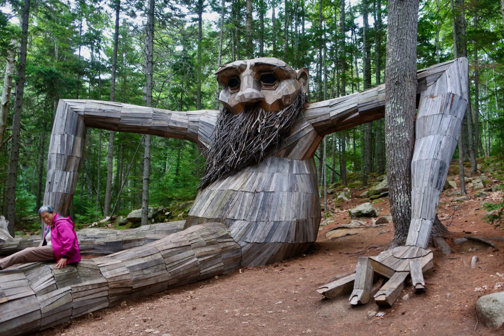 Troll at Coastal Maine Botanical Garden Boothbay ME